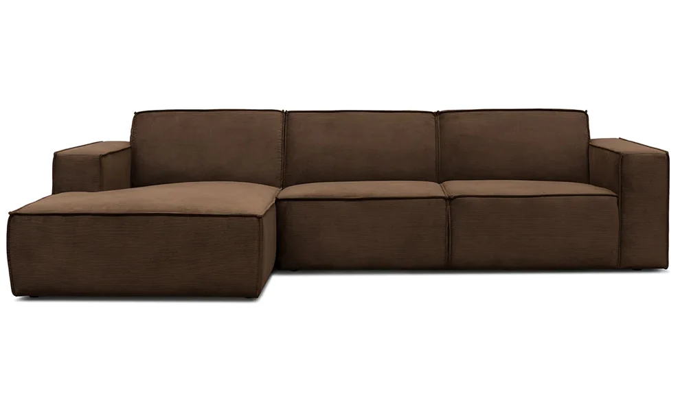 Brun Lyon Chaiselong sofa