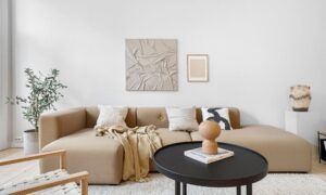 Valg af sovesofa - Beige sovesofa i stue