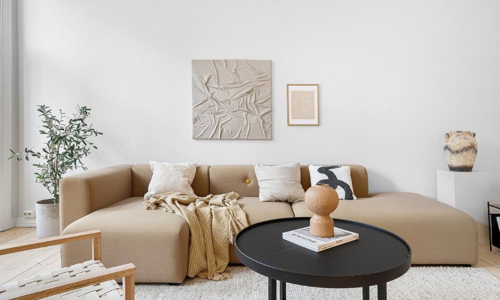 Valg af sovesofa - Beige sovesofa i stue